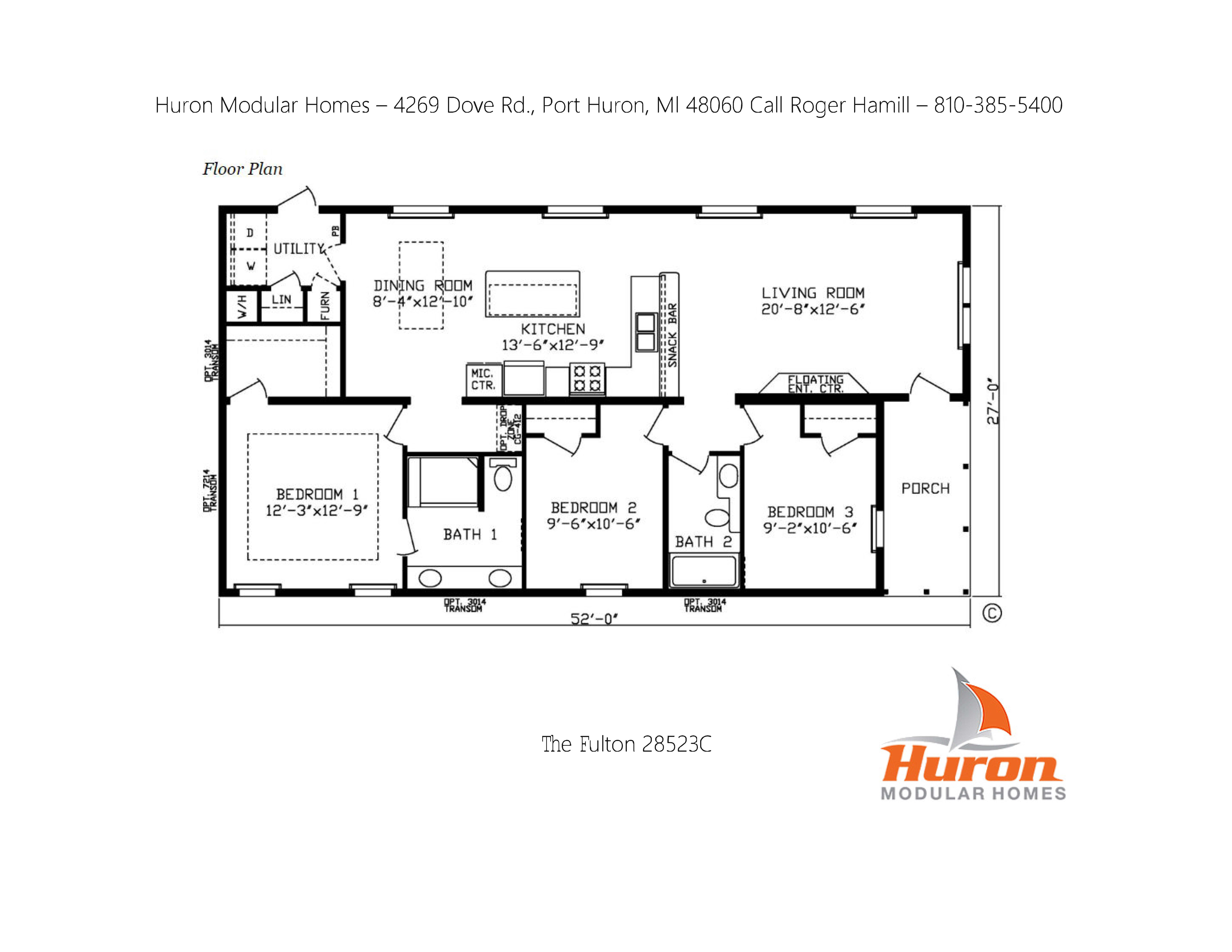 Modular Home Floorplans Huron Modular Homes